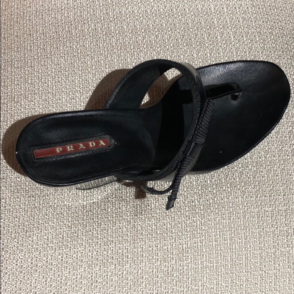 Prada sandals . 3 inch wedge. Size 36